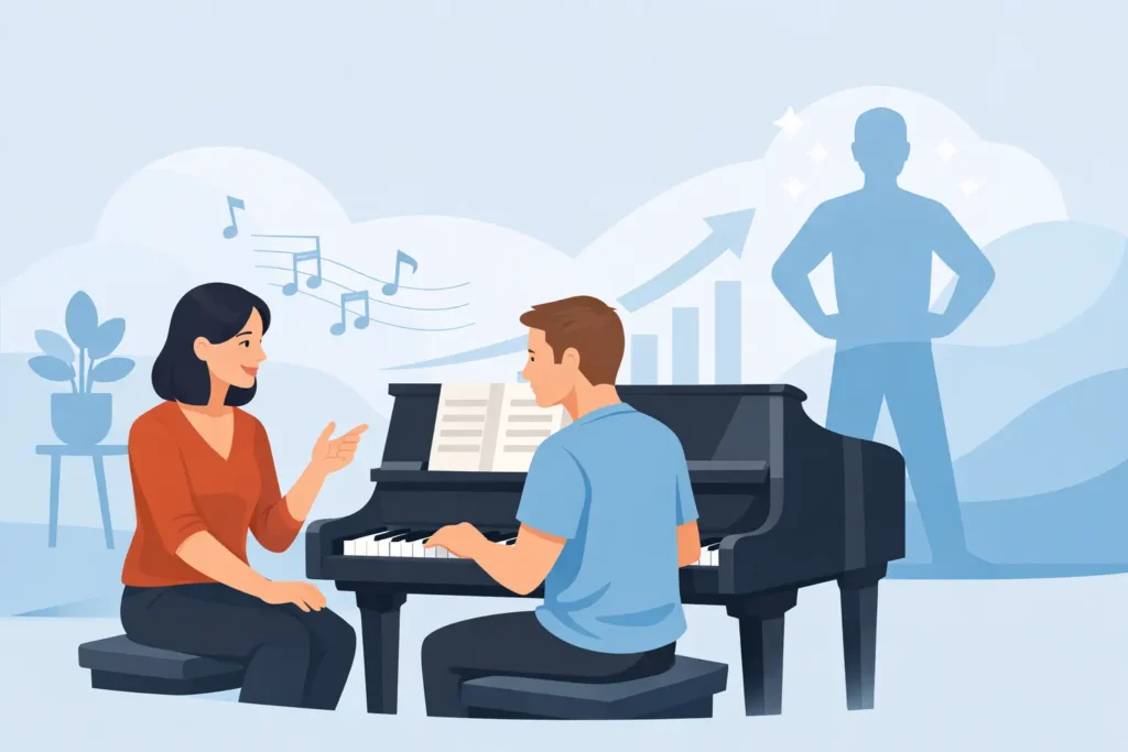 How an Adult Beginner Piano Teacher Builds Confidence