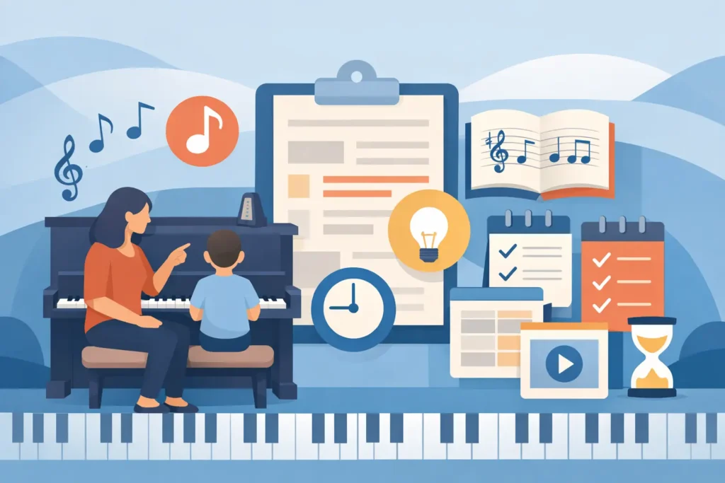 A Guide to Piano Lesson Structure That Works