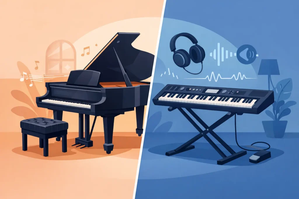 Acoustic Piano vs Keyboard: Which Should You Choose?