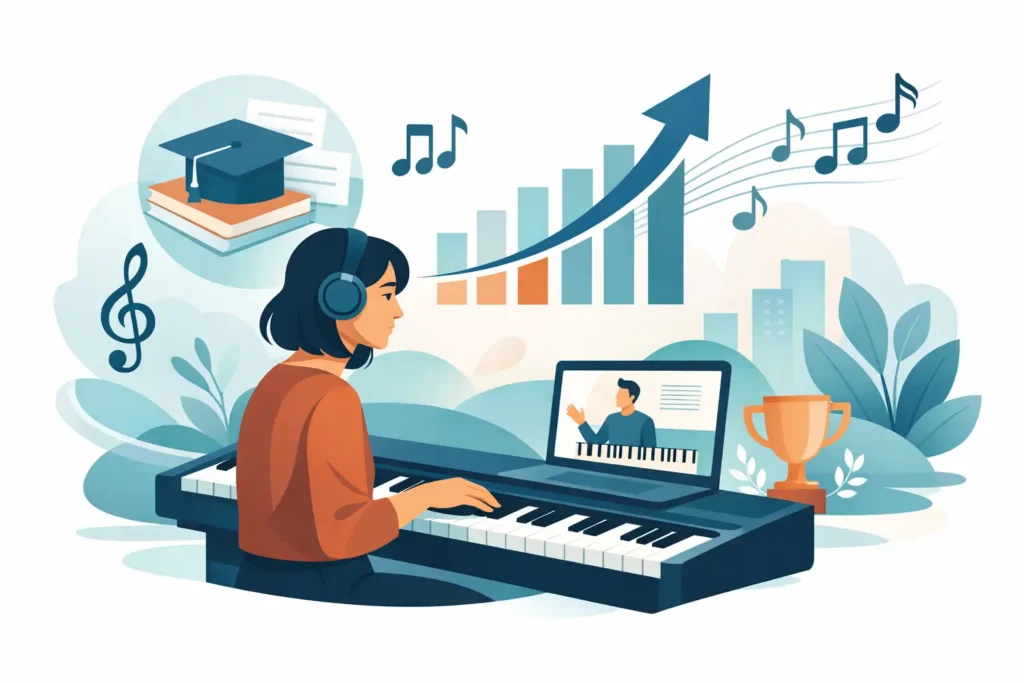 How Piano Courses Build Lasting Musical Skills